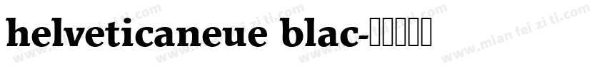 helveticaneue blac字体转换